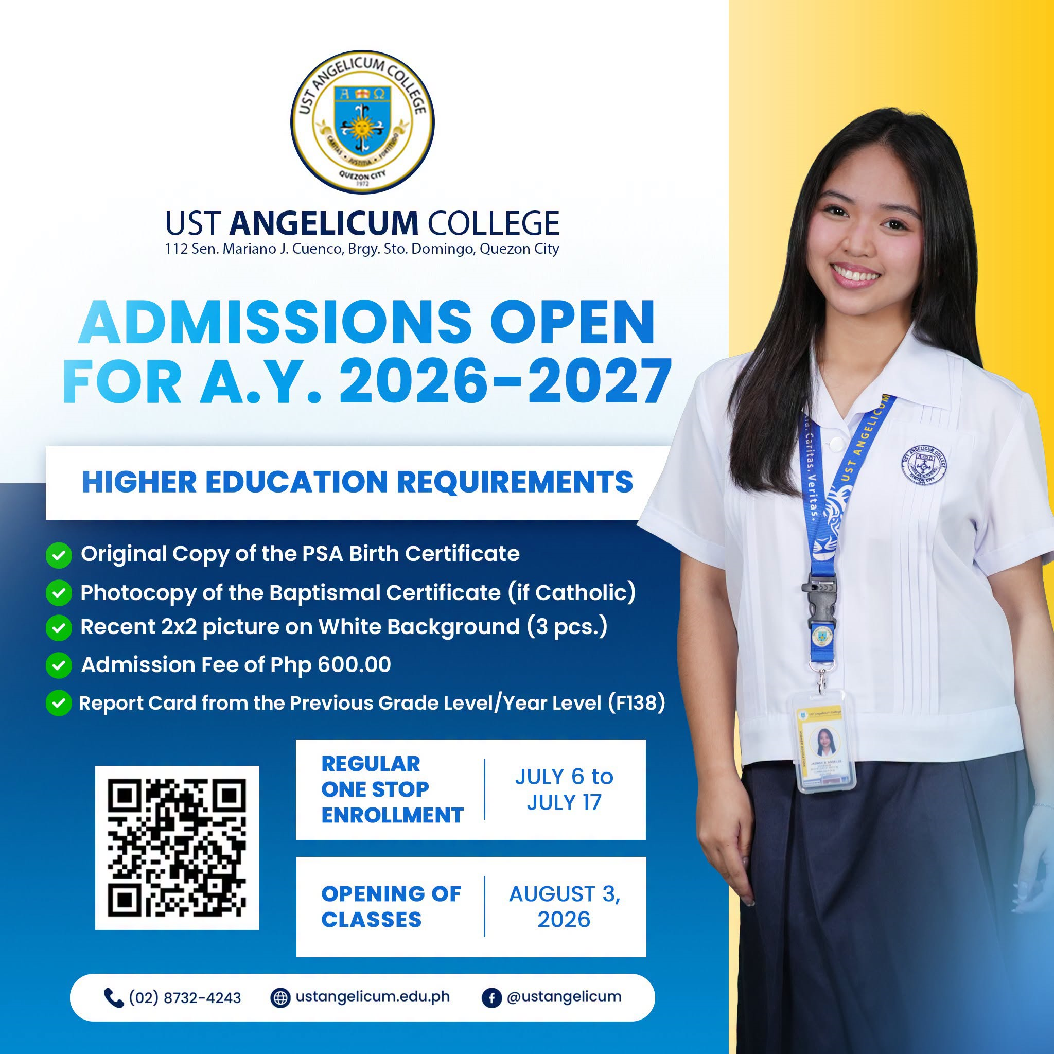 ADMISSION OPEN FOR A.Y. 2026-2027